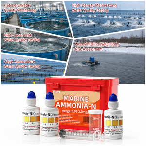 Kit <span class=keywords><strong>de</strong></span> Prueba <span class=keywords><strong>de</strong></span> Amoníaco Marino 0.02-2.0mg/L para Acuicultura en <span class=keywords><strong>Agua</strong></span> <span class=keywords><strong>de</strong></span> <span class=keywords><strong>Mar</strong></span>, Detección Rápida <span class=keywords><strong>de</strong></span> NH3-N en Estanques y Jaulas, Previene el Estrés en los Peces - Product Image 3