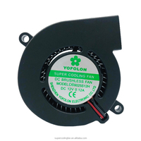 Ventilateur DC Yofolon 6025 60x60x25mm 12V 24V, ventilateur soufflant haute vitesse pour imprimante 3D