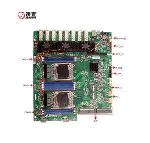 독특한 LAN 마더 보드 Xeon 프로세서 E5-26XX v4 8 * DDR4 8 SFP 네트워크 방화벽 보안 마더 보드