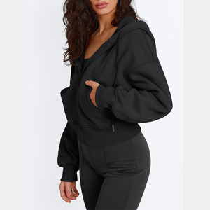 Femmes 2025 printemps vêtements à manches longues sweats automne mode vestes décontractées fermeture éclair sweat à capuche survêtement - Product Image 4