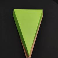Caja de Embalaje Triangular Ecológica SP3089 para Rebanadas de Pizza, Comida Rápida