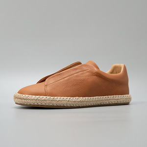 Zapatos de Hombre de Moda, Color Sólido, Cuero Genuino, Capa Superior de Piel de Vaca, Deportivos, Simples, Modernos, Zapatos Sin Cordones para Hombre - Product Image 3