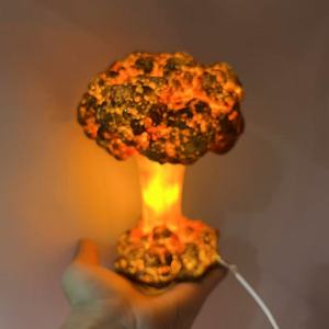 Mới sáng tạo 3D in nổ trang trí đèn bàn nấm đám mây nổ hạt nhân đèn - Product Image 5