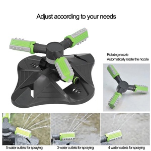 Arroseur de jardin, arroseur d'herbe, arroseur automatique rotatif à 360 degrés, arroseur de tuyau d'arrosage de jardin, dispositif d'irrigation - Product Image 4