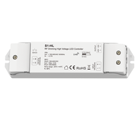 Contrôleur LED à gradation RF Skydance S1-HL 100-240VAC, variateur LED pour bande LED monocolore haute tension