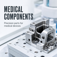 Pièces usinées CNC sur demande, faible MOQ (1 pièce), acier inoxydable, cuivre, usage médical, devis en ligne, directement de l'usine
