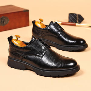 Chaussures habillées pour hommes à lacets, style britannique, à semelle épaisse, pour le travail quotidien, collection 2026, vente chaude - Product Image 2