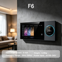 Panel de Control Inteligente F6-2 con Pantalla Táctil IPS, Altavoces Dobles, Amplificador Digital, Aplicación Android Tuya, Conexión de Escenas, KNX MODBUS para