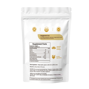 Aceite de Semilla de Calabaza al por Mayor con Saw Palmetto, <span class=keywords><strong>3</strong></span>,000mg por Porción para la Salud del Cabello, Urinaria y de la Vejiga, 150 Cápsulas Blandas - Product Image 2