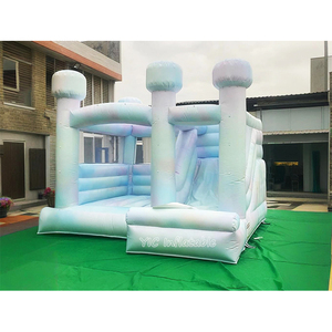 Thương mại lâu đài bouncy Trắng nhảy nhà <span class=keywords><strong>Inflatable</strong></span> bóng nhà bị trả lại cho đám cưới - Product Image 1