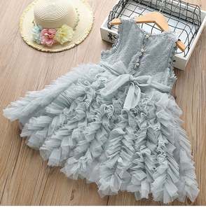 Ropa para Niñas, Elegante Vestido de Verano sin Mangas con Solapa, Vestido Dulce para Niñas Pequeñas - Product Image 2