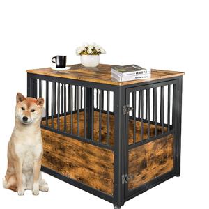 เตียงนอนสุนัขหลายขนาด48-60นิ้วกรงวางซ้อนกันได้สำหรับสุนัขขนาดใหญ่ทำจากไม้ดีไซน์ใหม่ - Product Image 5