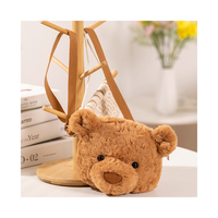 Vente en gros de sacs à dos en peluche en forme d'ours en peluche pour enfants sac à dos unisexe coloré ours en peluche sac de dessin animé pour fille moelleuse