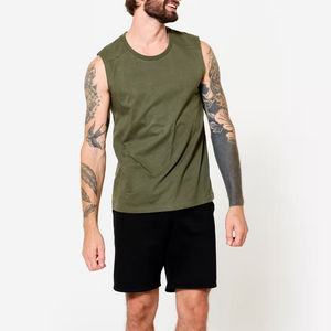Camiseta sin mangas para gimnasio de alto rendimiento para hombre – Camiseta deportiva sin mangas que absorbe la humedad - Product Image 6