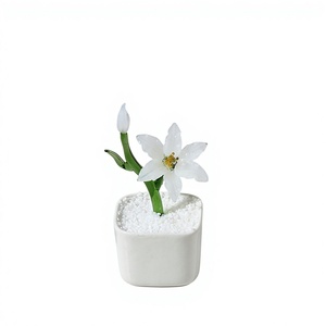 Lámparas de Cristal de Murano Hechas a Mano con Diseño de Narcisos en Maceta, Flores Eternas, Ideales para Regalos del Día de la Madre, Día del Maestro y Decoración del Hogar - Product Image 6