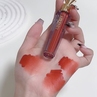 Gloss à lèvres au design tendance, végan, emballage extérieur diamant, rouge à lèvres liquide mat, maquillage longue tenue, waterproof, gloss à lèvres personnalisé