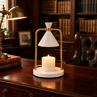 Lampe chauffe-bougie en métal, à intensité variable, électrique, pour la fonte de cire et la diffusion d'arômes, pour la décoration intérieure