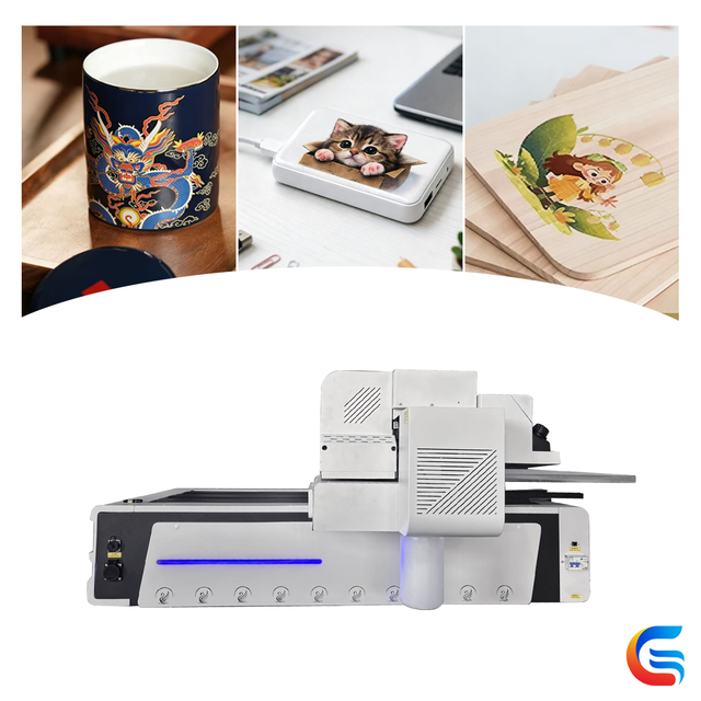 Senchro New 60*90 UV Ink Large Format Flatbed Digital Printer Card Stock/Banner Paper Eps I3200 Head Borderless Printing
