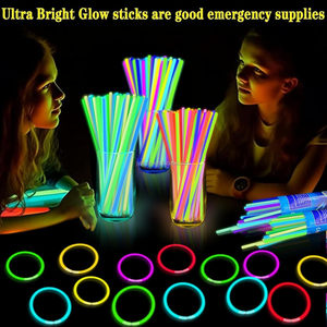 Bán buôn số lượng lớn Neon 8 inch GLOW STICK gói trẻ em LED vòng đeo tay vòng cổ kính ánh sáng Stick cho lễ hội sự kiện trang trí - Product Image 2