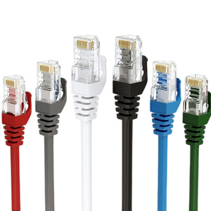 Personnalisé Ultra Mince Bleu UTP Cat6 Cat8 Cat5 Patch Câble 8P8C RJ45 <span class=keywords><strong>Ethernet</strong></span> Lan Câble Plusieurs Couleurs pour Câbles de Communication - Product Image 1