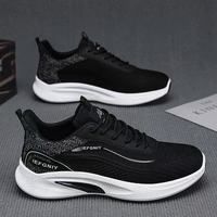 Zapatos Deportivos para Hombre Hongyan, Parte Superior de Malla Transpirable, Tendencia de Moda, con Cordones, Ligeros, Suela Suave, Casuales