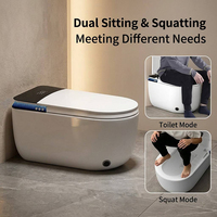 2026 WC intelligent allongé haut de gamme de luxe léger, avec siège à levage automatique vocal, chasse d'eau par induction, nettoyage automatique, double chasse d'eau, S-trap