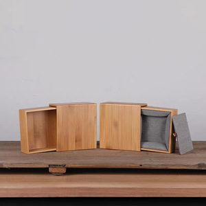 Bamboo <b>Jewelry</b> <b>Box</b> 14x13.5x6cm With Lid <b>Japanese</b> Style Storage Organizer For Bracelet Prayer Beads Gift <b>Box</b> - Product Image 1