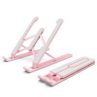 Support universel pliable en métal pour ordinateur portable et tablette avec base relevable, dissipation thermique et design ergonomique