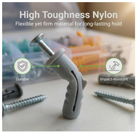 Ancrages de fixation pour cadres, vis en nylon haute résistance et acier au carbone pour montage sur béton, mur de briques et cadre de fenêtre