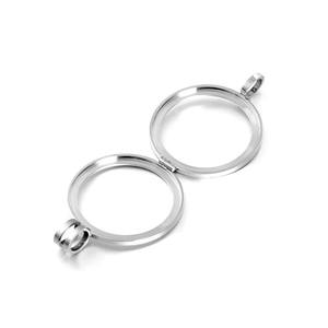Grosir Bingkai Liontin Bulat Perak Liontin <span class=keywords><strong>Bezel</strong></span> Koin Dipoles Tinggi - Product Image 2