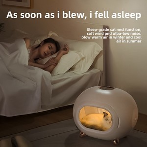 صندوق تجفيف منزلي صغير تلقائي بالكامل وصغير وئي ، حيوان أليف للقطط والكلاب ، معدن بلاستيكي للحمام - Product Image 3