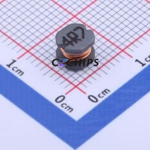 CD54-4R7M 4.7UH ตัวเหนี่ยวนำไฟฟ้าแบบ SMD,5.8x5.2 มม. ( ค่าความเหนี่ยวนำ: )( ความแม่นยำ: 20% กระแสไฟฟ้าที่กำหนด: 2.8A ) - Product Image 1