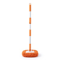 Brosse de lavage de voiture à manche rétractable et flexible, en microfibre douce, sans rayures, outil de detailing automobile, poignée ergonomique pour voiture, camion, SUV