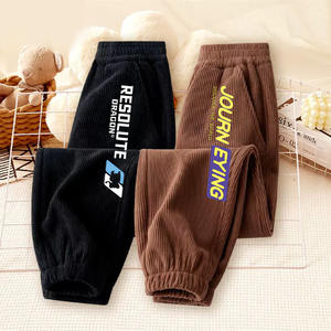 2025 Novos Meninos Calças para Primavera Outono Legal Handome Sweatpants Fino Corduroy Calças Compridas em Straight Cargo Jeans Estilos - Product Image 1