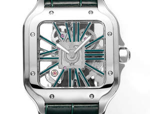 Montre mécanique automatique élégante et tendance avec bracelet en cuir de veau et boîtier en acier inoxydable brossé et poli - Product Image 4