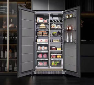 Réfrigérateur double porte côte à côte sans givre pour usage domestique et hôtelier, réfrigérateur portable, réfrigérateur encastrable marin – Offre Spéciale - Product Image 4
