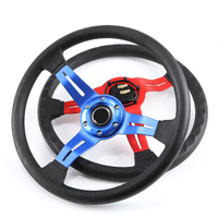 Universel JDM 350mm PU JDM voiture de course volant PU Deep Dish drift Sport