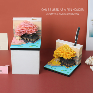 Bloc-notes personnalisé en papier découpé au Laser 215 feuilles bloc-notes de Collection décorative promotionnelle Note d'arbre avec Logo - Product Image 4