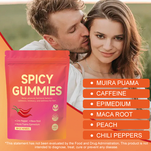 Gomitas Picantes al por Mayor con Raíz de Maca y Muira Puama para Energía, Estado de Ánimo y Vitalidad, Delicias Divertidas para Parejas y Momentos Sociales - Product Image 5