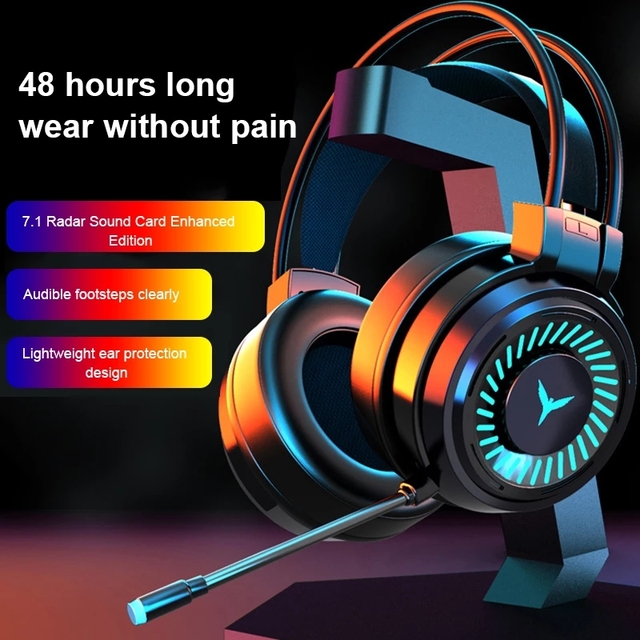 Professional Wired Headphones Gaming Auriculares With Microphone for Computer PS4 PS5 Xbox Bass Stereo PC Gaming Headset Gifts