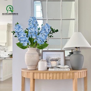 Flores de Hortensia Artificiales Tallos de Hortensia Panicled de Tacto Real Flores Azules <span class=keywords><strong>Hortensias</strong></span> de Cono Falso para Florero Alto Decoración del Hogar - Product Image 4