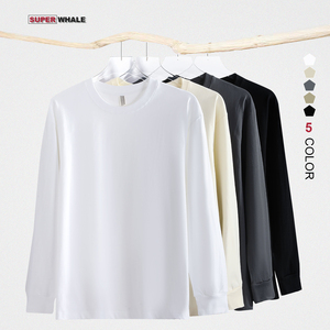 Áo thun dài tay chất lượng cao in logo tùy chỉnh, chất liệu cotton - Product Image 1