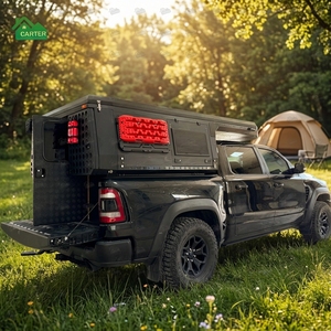 Camper mobile personnalisé pour pick-up Ram 1500 Rebel, compatible avec Ford F150 RAM 1500 Overland 4x4, camping, étanche, toit rigide verrouillable - Product Image 1