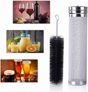 Filtro de Malla de Acero Inoxidable de 300 Micras para Cerveza Artesanal, Filtro de <span class=keywords><strong>Lúpulo</strong></span> Seco Akamino con Cerdas de Nailon para Elaboración Casera de Cerveza - Product Image 4