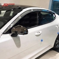 Visera de Ventana de Fibra de Carbono Protector de Sol y Lluvia para Honda Civic Type-R FK7 FK8 2018-2021
