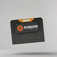 Panneau solaire portable pliable 200W, panneaux solaires à haute efficacité 22,5% pour les voyages en voiture et les voyages, panneaux solaires pliables carrés