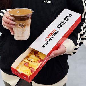 Caja de <span class=keywords><strong>Pizza</strong></span> Deslizante Rectangular Personalizada con Logotipo Ecológico para Llevar, Caja de <span class=keywords><strong>Pizza</strong></span> con Apertura Deslizante para Comida Rápida - Product Image 6