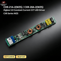 Driver LED à courant constant Zigbee 10-42VDC 2CH*(150-500mA) 1.5-21W CXR-21A-2(WZS)