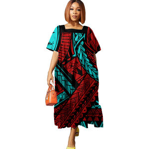 Fischschwanz Kleid Polynesian Tribal Kleidung Blumen drucken benutzer definierte samoa nische Meerjungfrau <span class=keywords><strong>Prom</strong></span> Kleid Meerjungfrau Kleid - Product Image 3