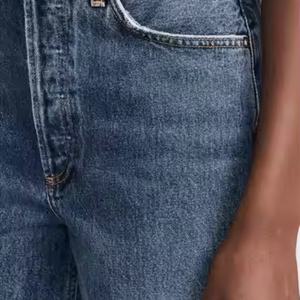 Jeans OEM de cintura baja personalizados de alta calidad, estilo urbano holgado, transpirables, vintage, desgastados, para chicas - Product Image 6